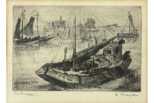20th Cent. Belgian etching - signed Gust Dierickx || DIERICKX GUST (1924 - 1992) ets getiteld "
