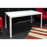 Monica Armani design table 'Progetto 1' in steel and wooden top || ARMANI MONICA (° 1964) voor B&B