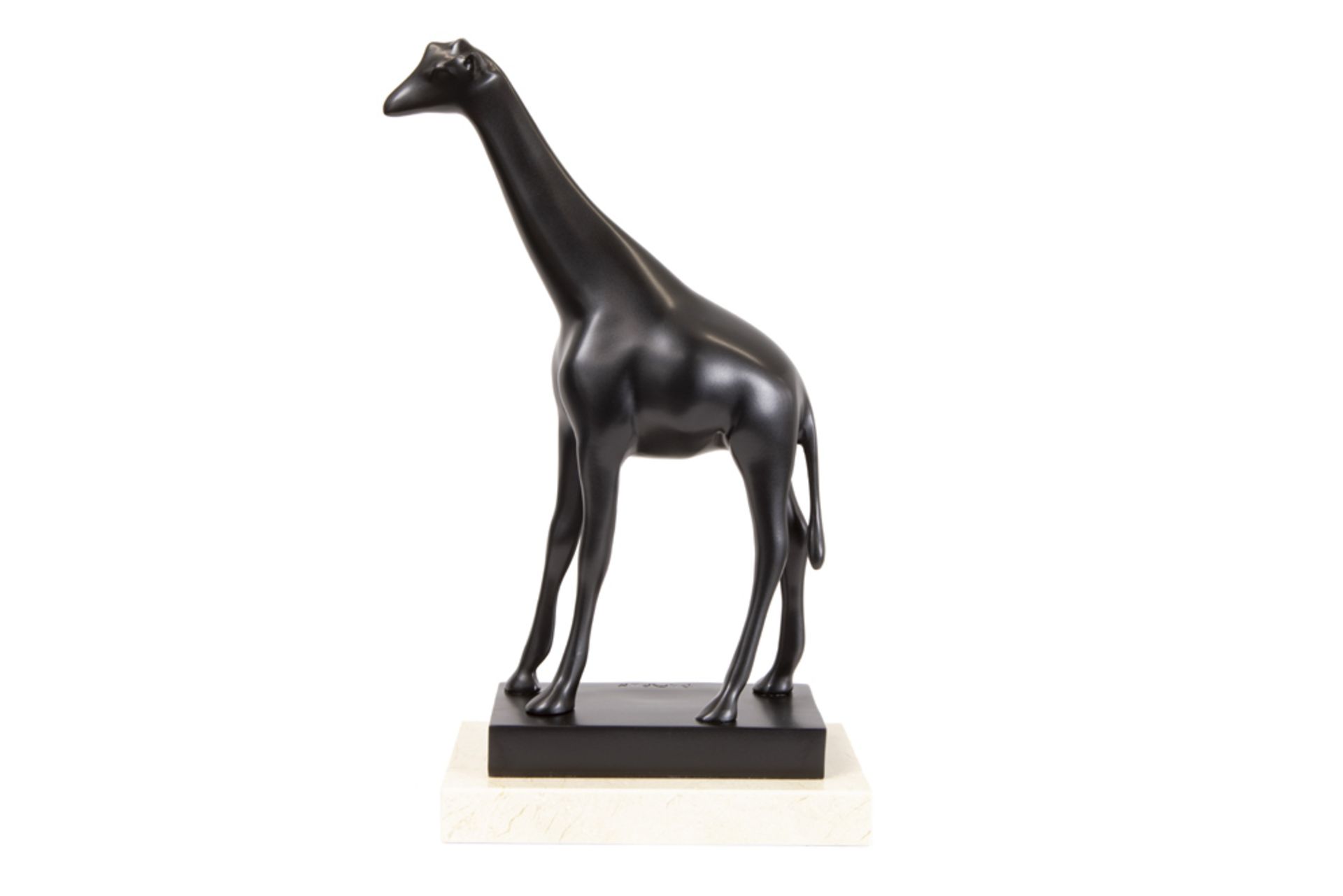 François Pompon signed "Grande Giraffe" sculpture in bronze with black patina posthumous cast by - Image 3 of 5