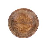 ethnic dish in wood || Etnische schaal in hout - diameter : 53 cm