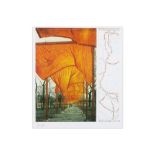 Christo signed print in colours of his project "The Gates, New York" || CHRISTO (1935 - 2020)