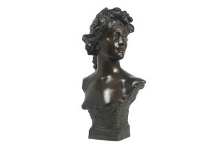 antique Belgian sculpture in bronze - signed Jef Lambeaux and with its foundry mark || LAMBEAUX