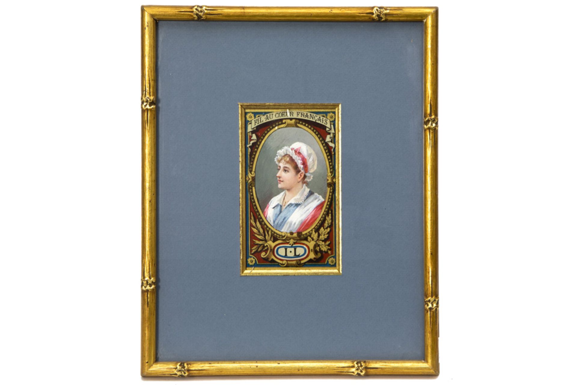 series of sixteen 19th Cent. publicity miniatures with gouache || Reeks van 16 originele negentiende - Bild 11 aus 17