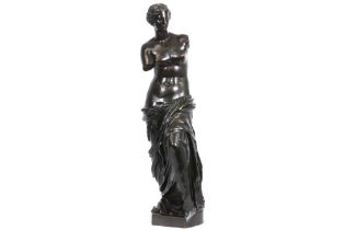 antique "Venus" sculpture in bronze signed Sauvage (= Charles Gabriel Lemire) || SAUVAGE - voor