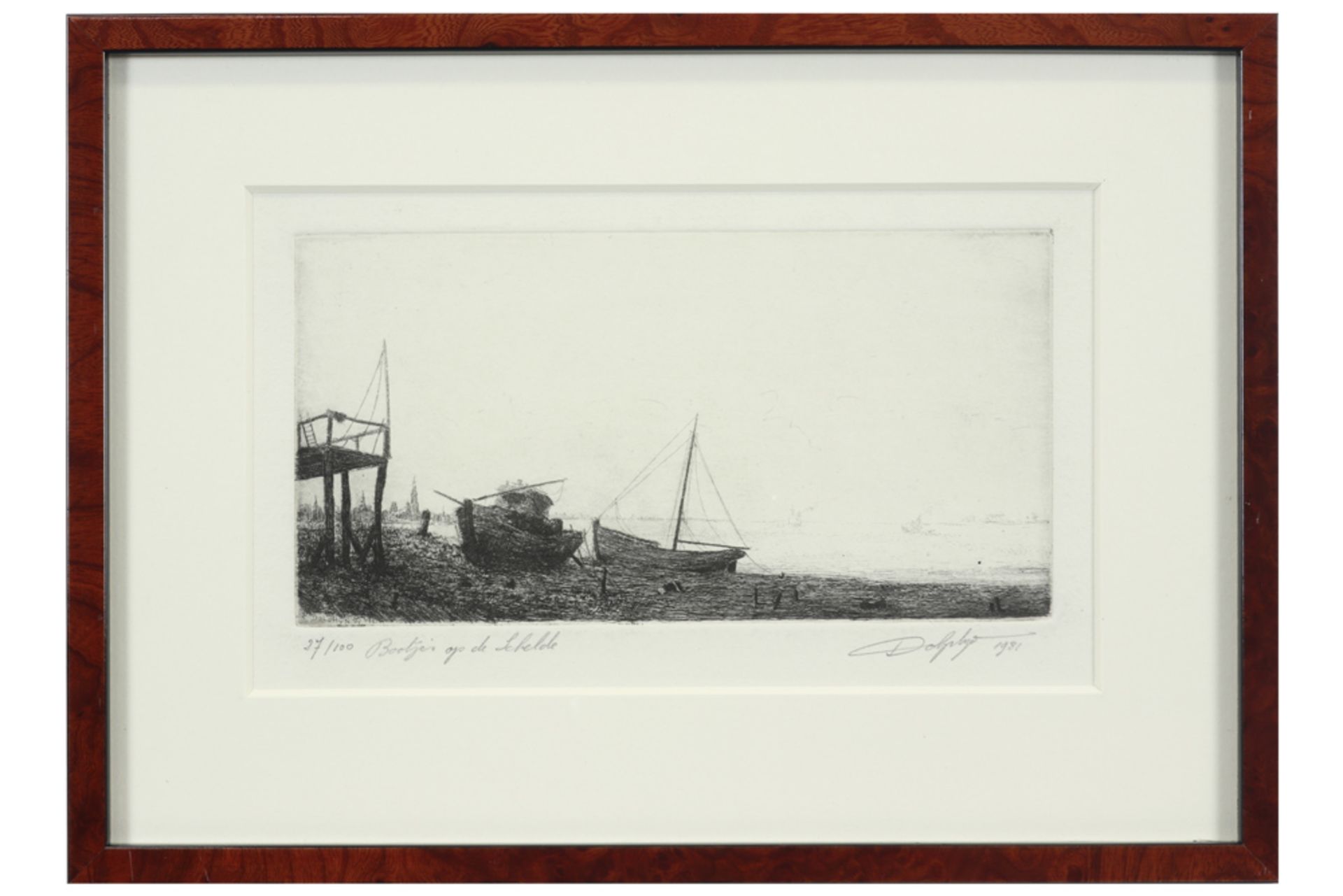 two Belgian etchings - both signed Willem Dolphyn and dated 1981 and 1982 || DOLPHYN WILLEM ( - Bild 3 aus 4