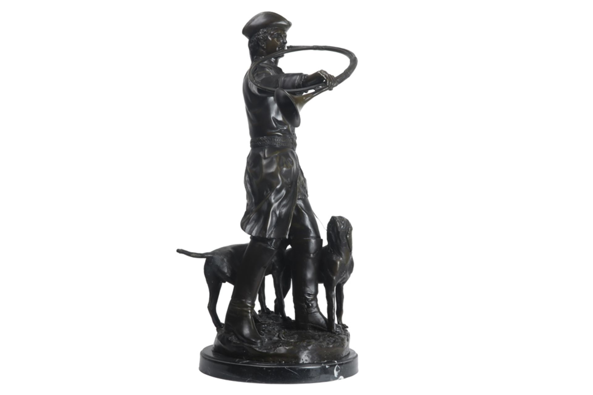 20th Cent. sculpture in bronze on a marble base - signed A. Moreau || MOREAU A. 20ste eeuwse - Bild 4 aus 5