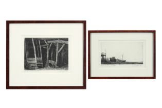 two Belgian etchings - both signed Willem Dolphyn and dated 1981 and 1982 || DOLPHYN WILLEM (