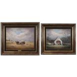 two 20th Cent. Belgian oil on canvas - signed Pros Colpaert || COLPAERT PROS (1923 - 1990) lot van