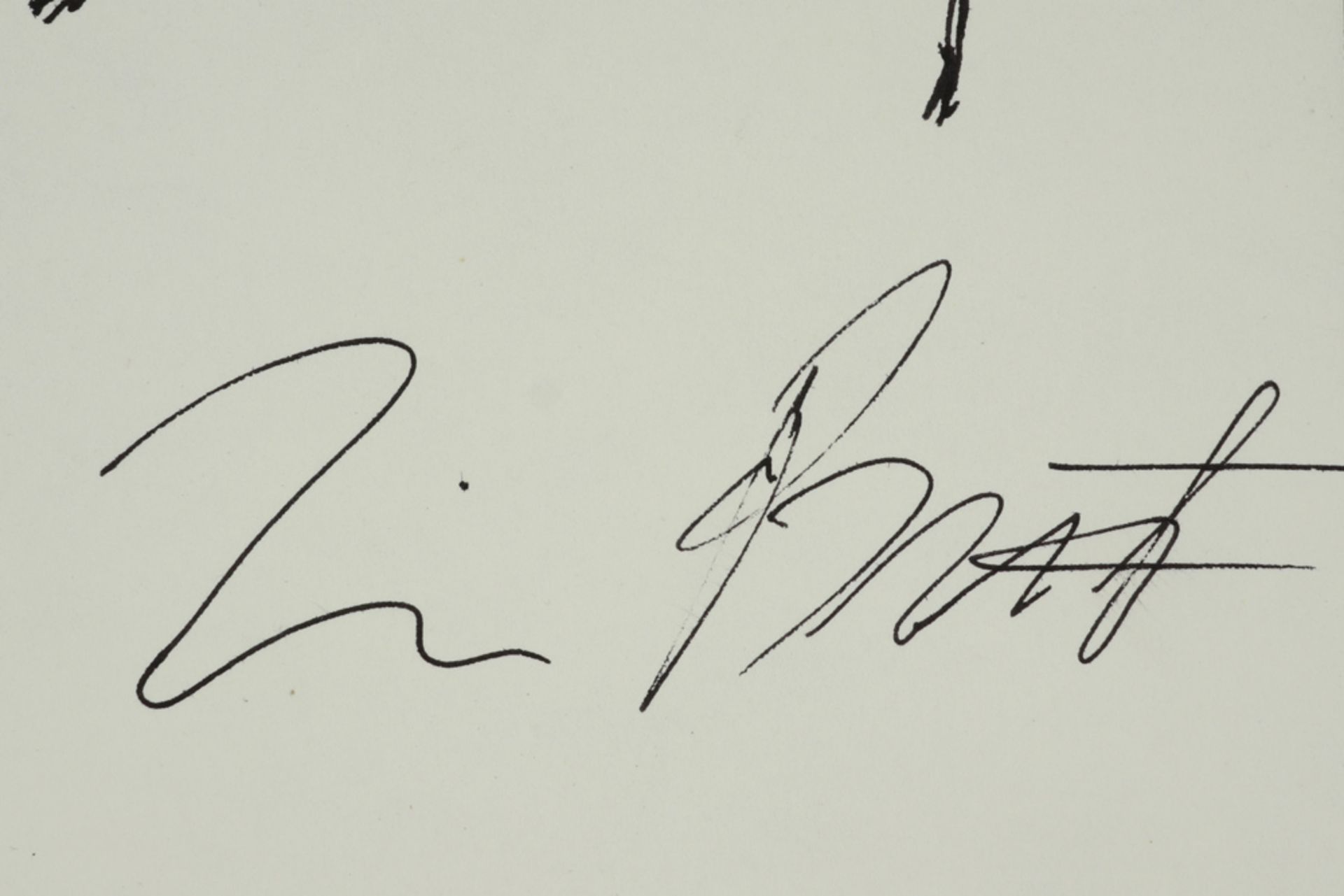 Tim Burton signed "Wasp" drawing || BURTON TIM (° 1958) tekening : "Wasp" - 29,6 x 20,9 getekend - Bild 2 aus 3