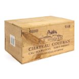 6 bottles of "Château Coufran" dd 1988 in its closed case || 6 flessen "Château Coufran" (Médoc) van