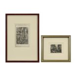 two prints amongst which one of Kristoffel van Zichem || Lot van twee gravures waaronder één van