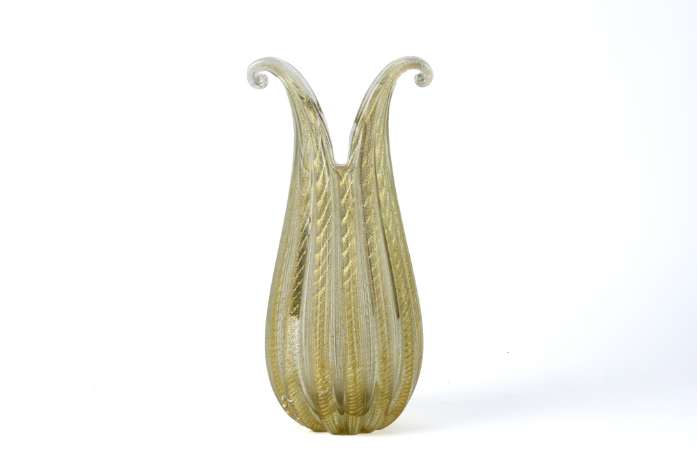 fifties Barovier & Toso "Cordonato d'Oro" vase in glass || BAROVIER & TOSO fifties' "Cordonato d' - Image 5 of 5