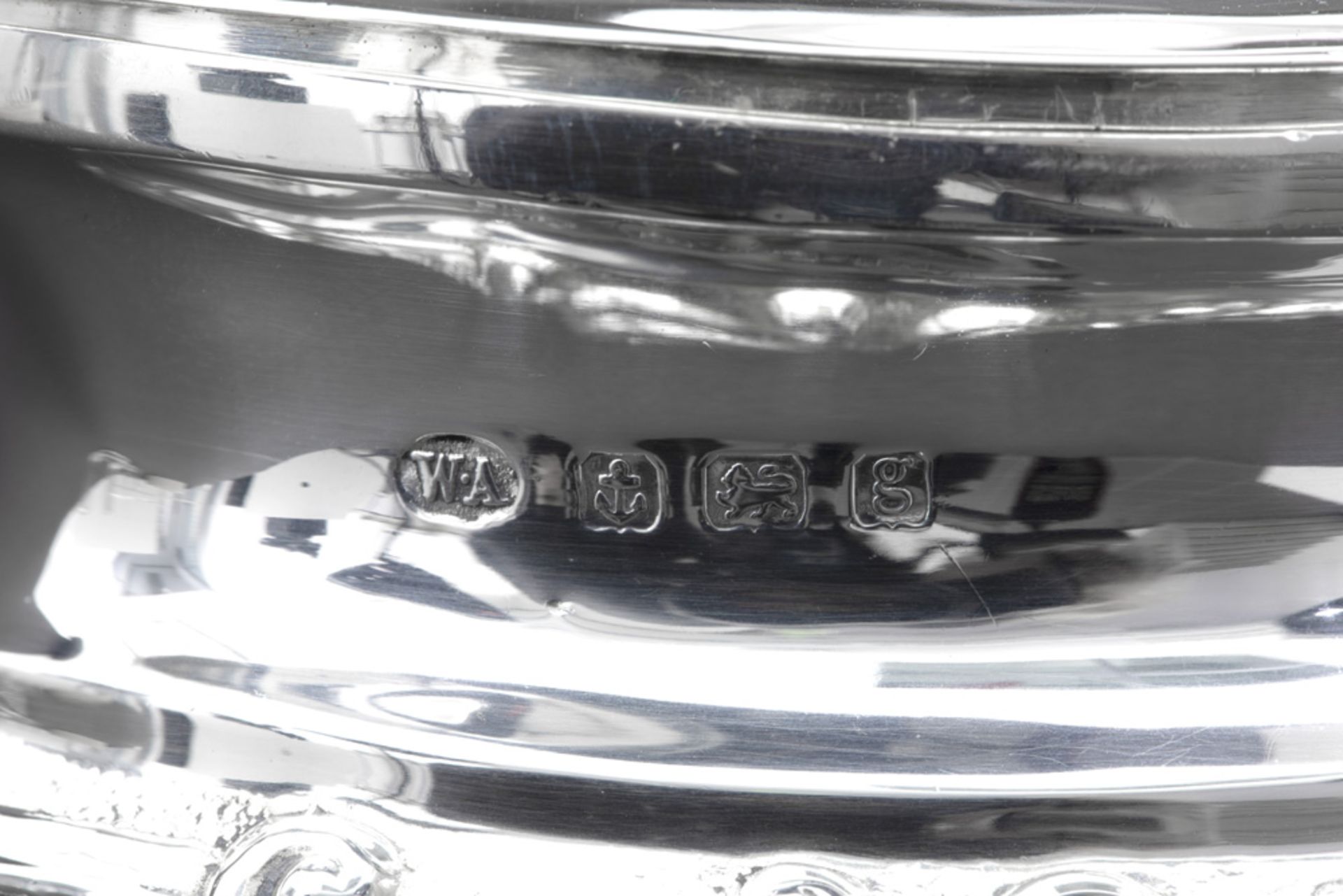 antique tea box in William Aitkin signed and marked silver || WILLIAM AITKIN antieke theedoos met - Image 3 of 3