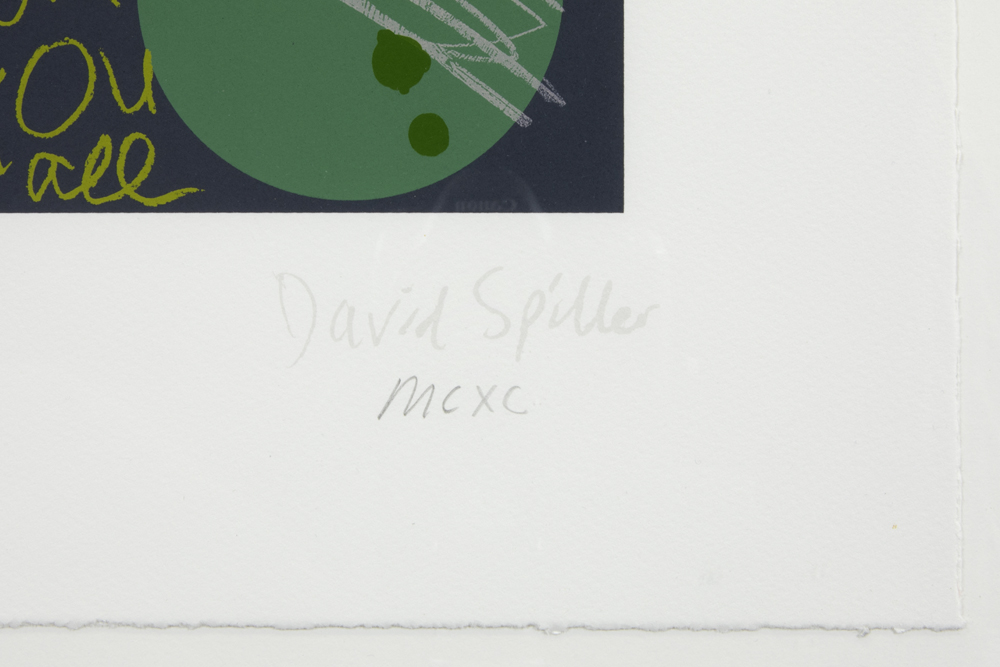 David Spiller plate signed pendant of screenprints with Mickey and Minnie with the monogram of the - Image 4 of 7