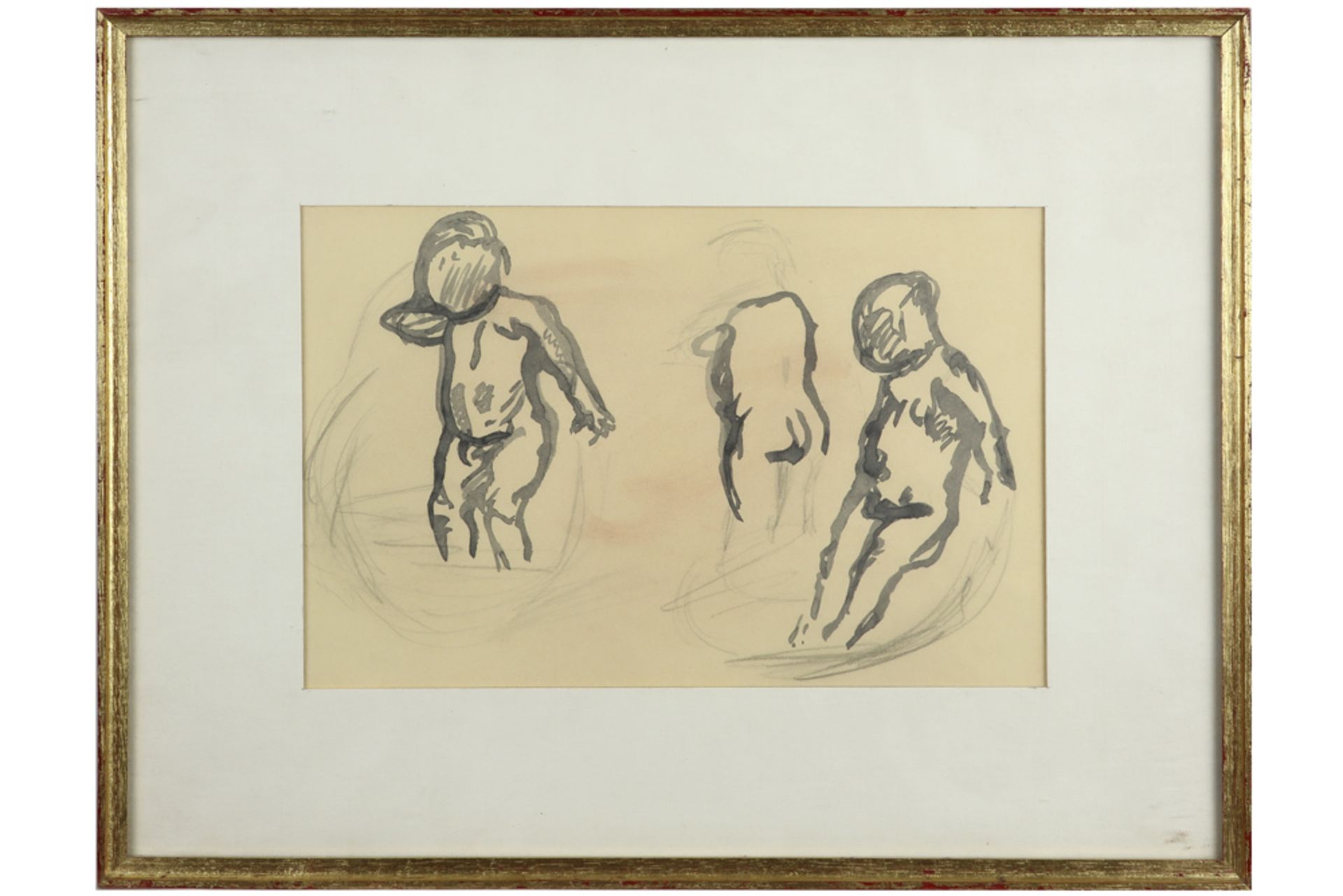 nine 20th Cent. Belgian drawings - with the monogram of Maurice Dupuis || DUPUIS MAURICE, - Bild 9 aus 11
