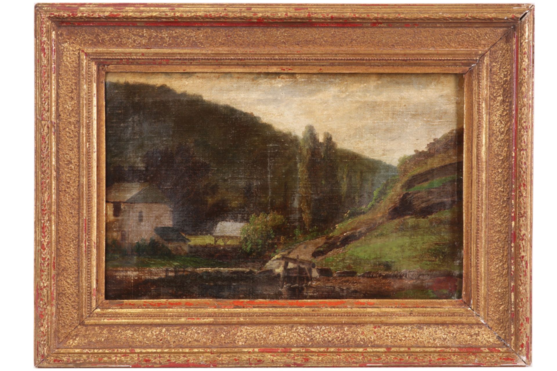 19th Cent. oil on canvas - signed Jean Francois Xavier Roffiaen || ROFFIAEN JEAN FRANCOIS XAVIER ( - Bild 3 aus 4