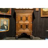antique Dutch Renaissance style cupboard in oak || Antiek Nederlands Renaissance-meubeltje in eik