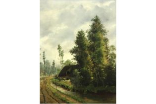 19th Cent. Belgian oil on canvas - signed Jos(eph) Van Genegen || VAN GENEGEN JOS(EPH) (1857 - 1936)