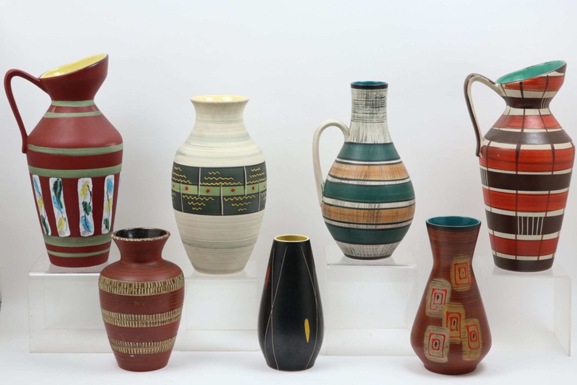 seven pieces of (West) German marked ceramic of 1950/60 || Lot van zeven stuks (West-) Duits - Bild 2 aus 5