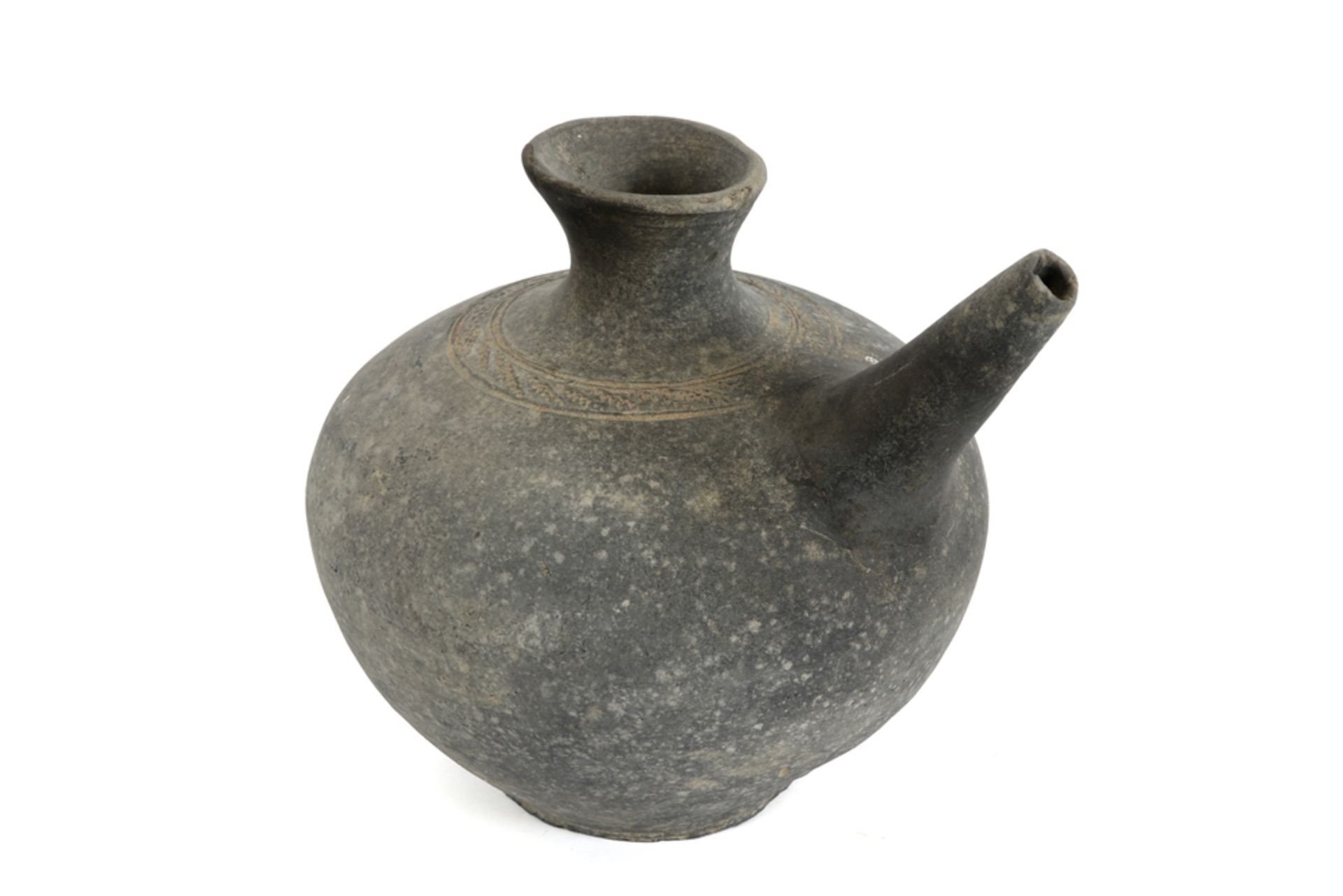 Chinese earthenware pitcher || Chinees kruikje met teut in aardewerk - hoogte : 16 cm - Bild 5 aus 5