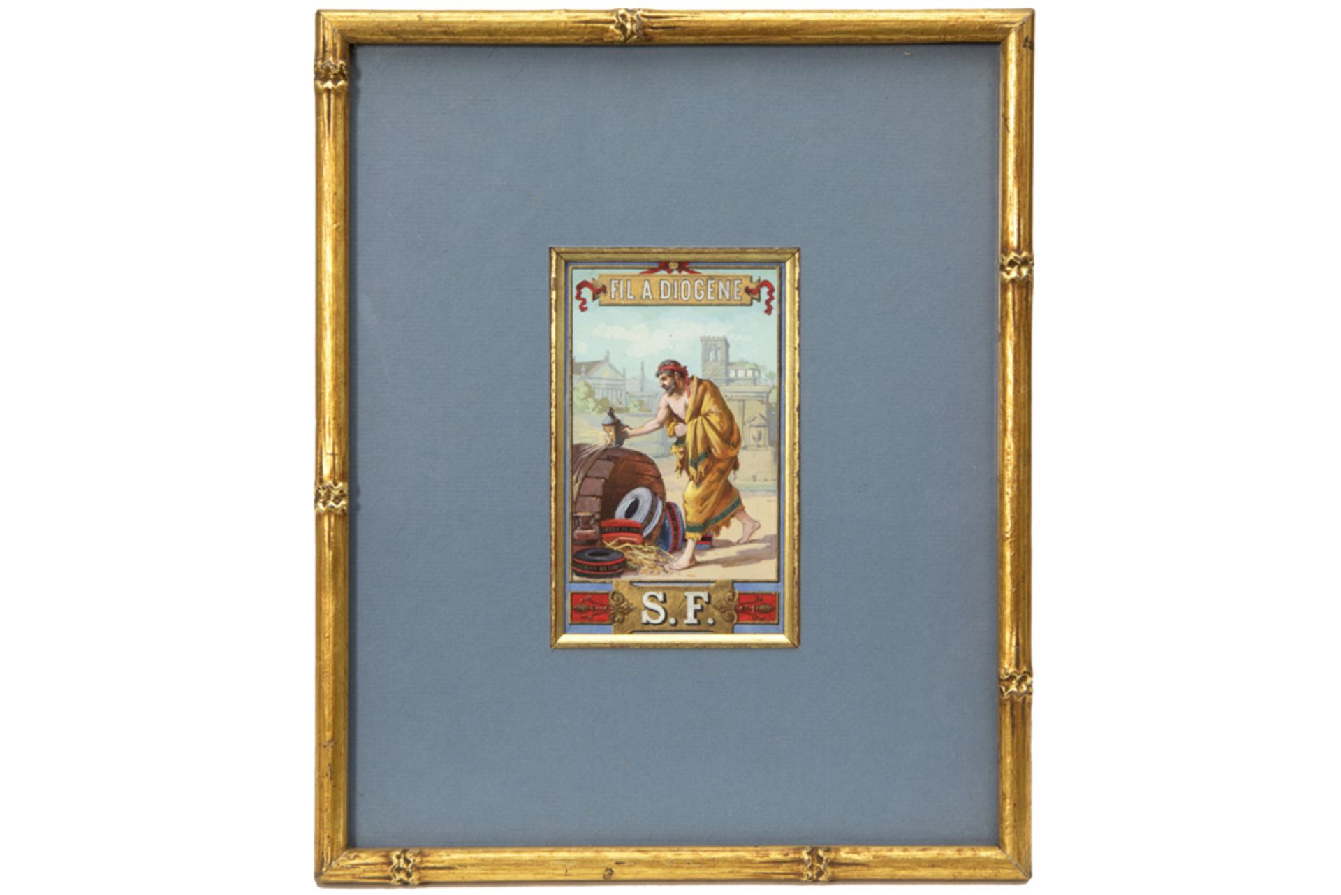 series of sixteen 19th Cent. publicity miniatures with gouache || Reeks van 16 originele negentiende - Bild 8 aus 17