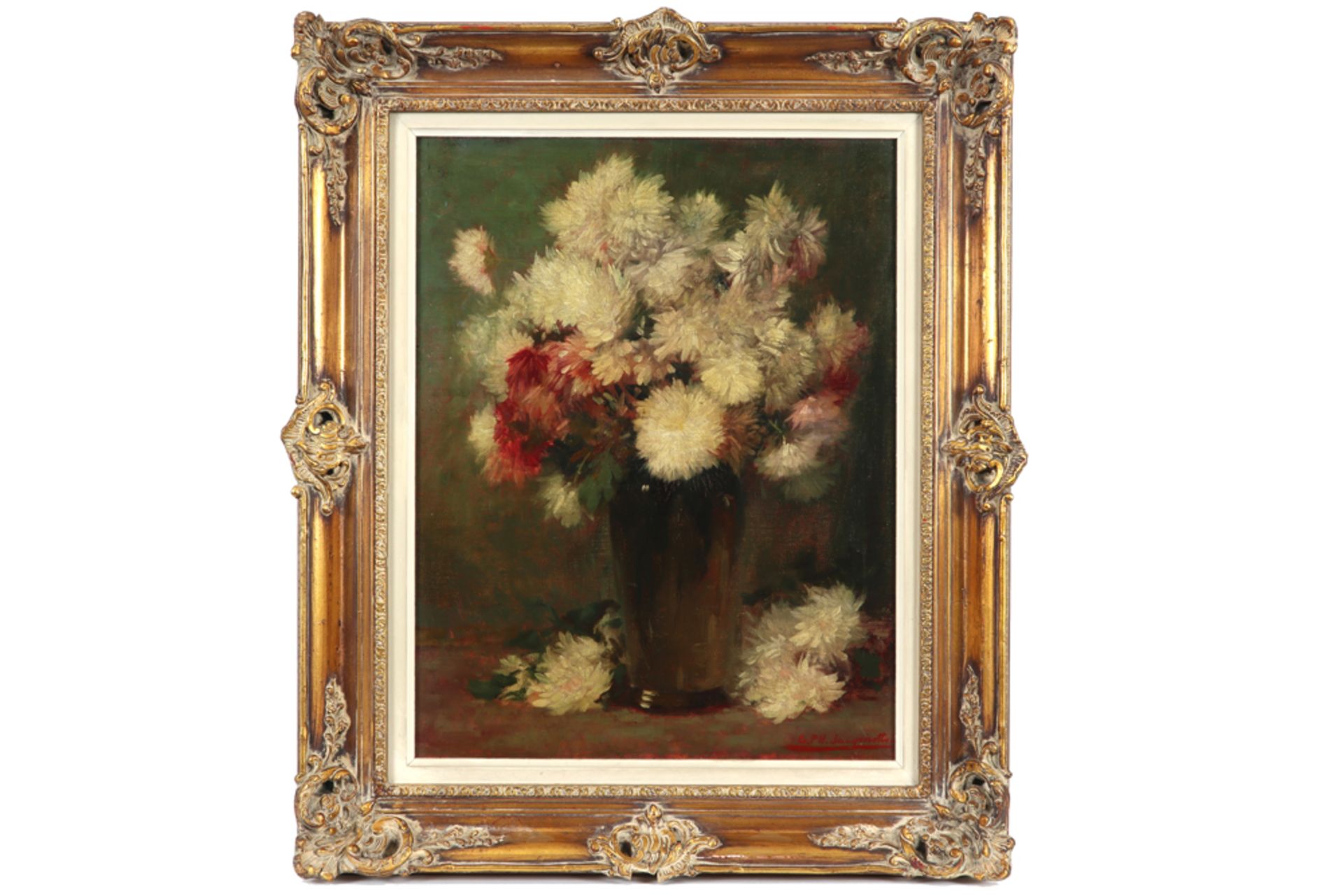 20th Cent. Belgian oil on canvas - signed Georges Ph. Jacqmotte || JACQMOTTE GEORGES PHILIPPE ( - Image 3 of 4