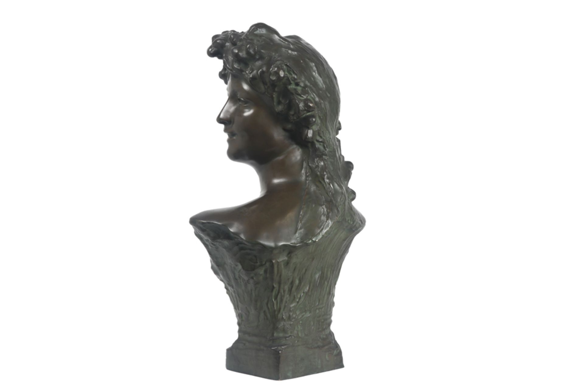 antique Belgian sculpture in bronze - signed Jef Lambeaux and with its foundry mark || LAMBEAUX - Image 5 of 7