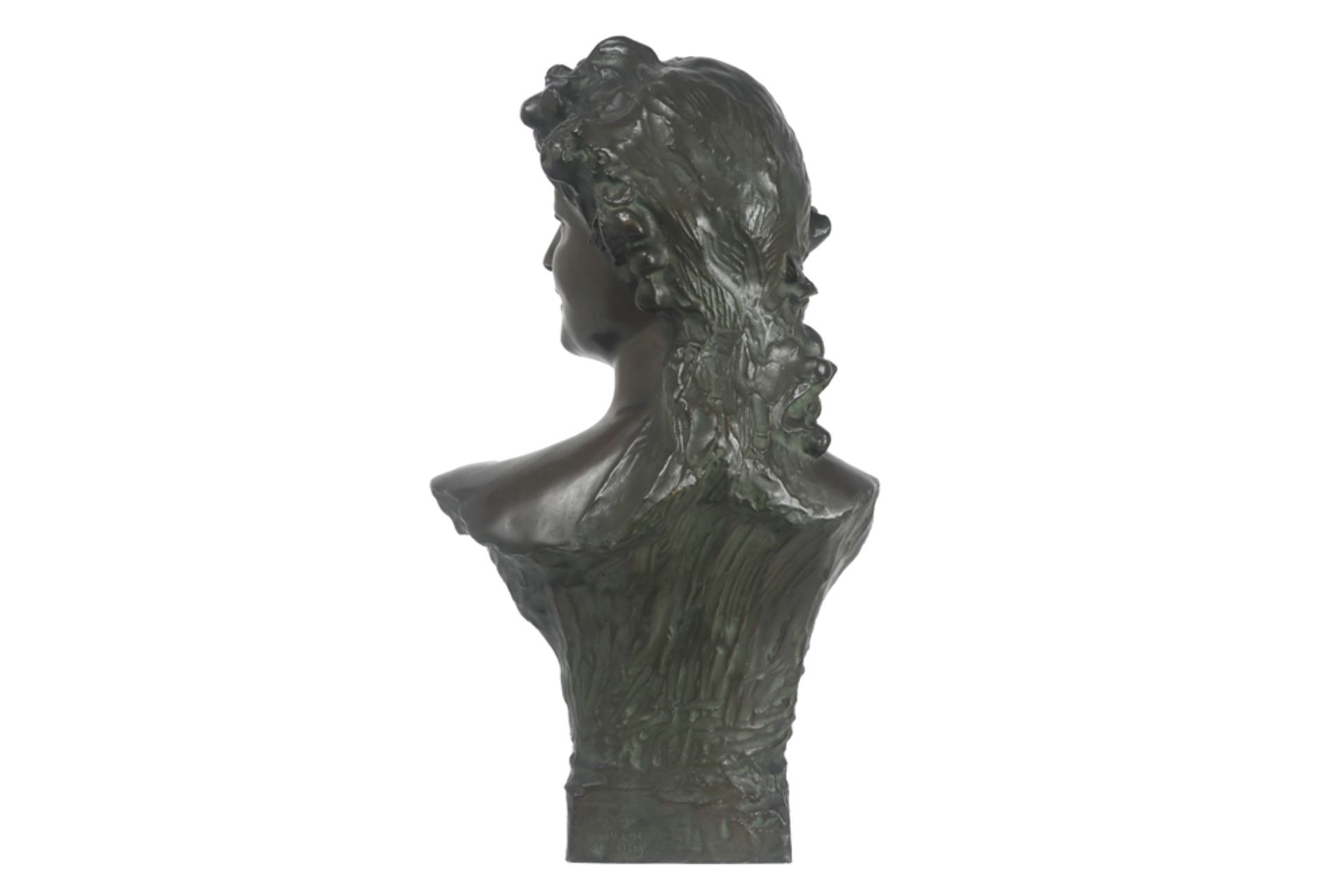 antique Belgian sculpture in bronze - signed Jef Lambeaux and with its foundry mark || LAMBEAUX - Image 4 of 7