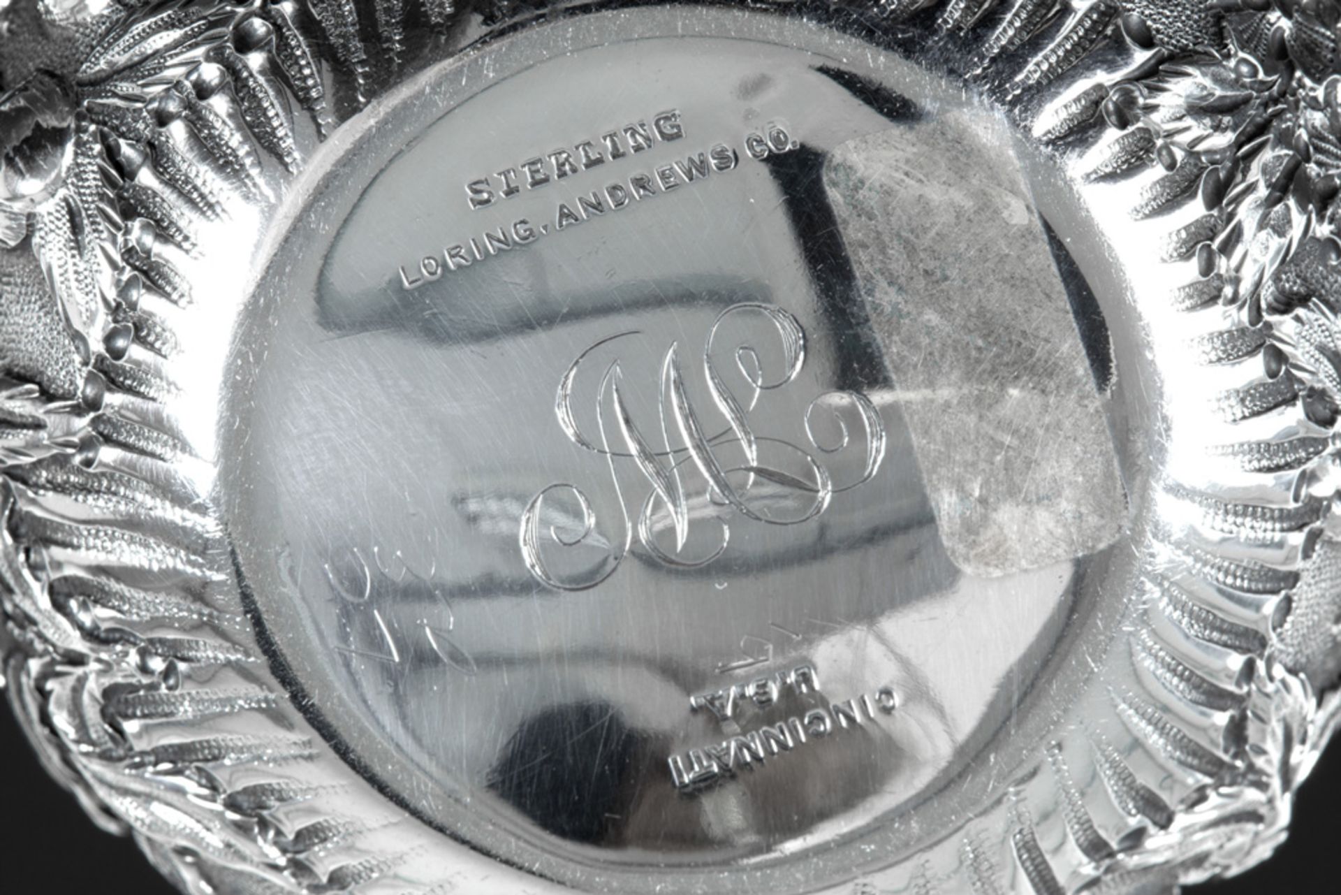 American Loring Andrews Cincinnati signed sterling marked silver cream set || LORING ANDREWS - - Bild 5 aus 5