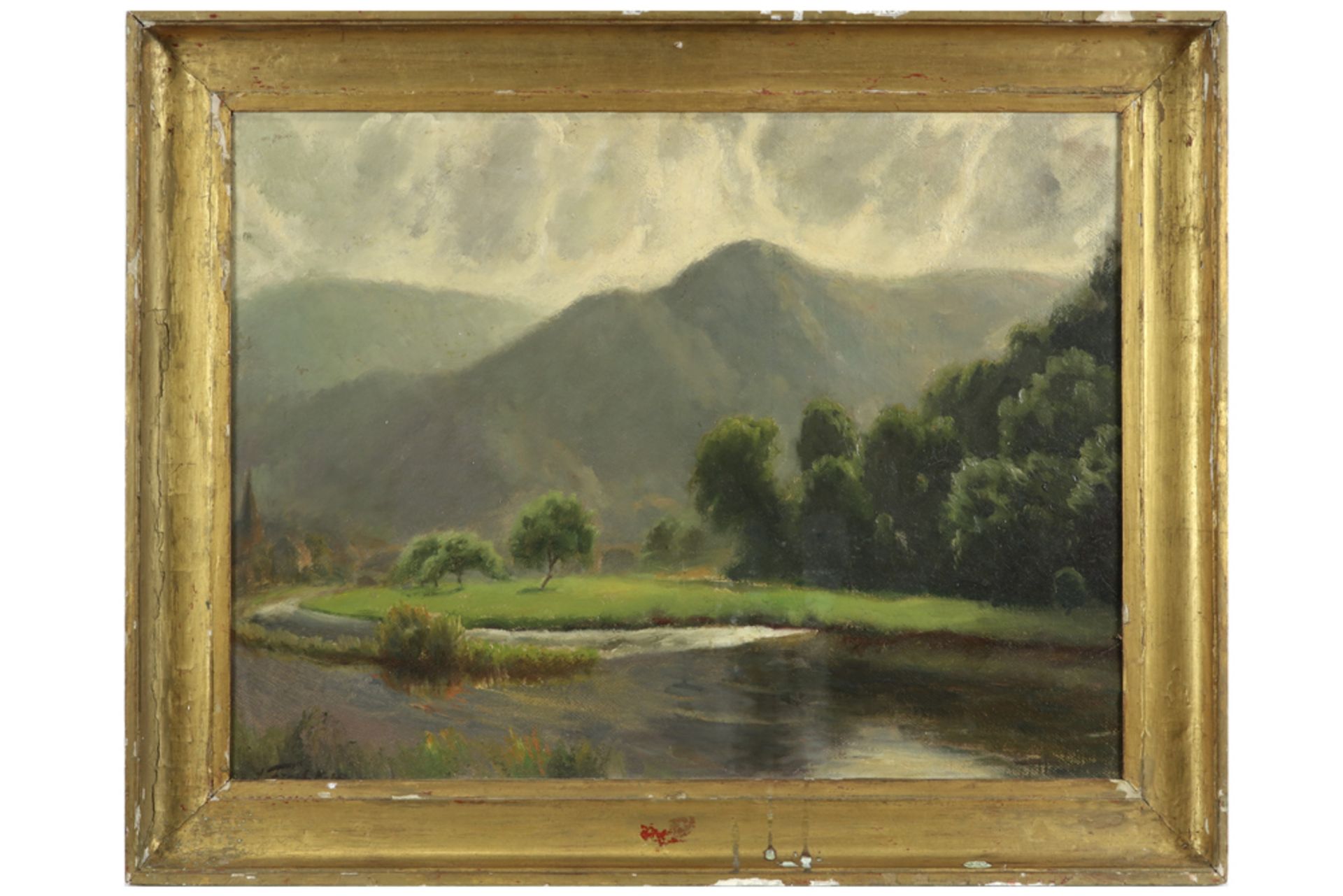 20th Cent. Belgian oil on panel - signed Leonide Frechkop || FRECHKOP LEONIDE (1897 - 1982) - Bild 3 aus 4