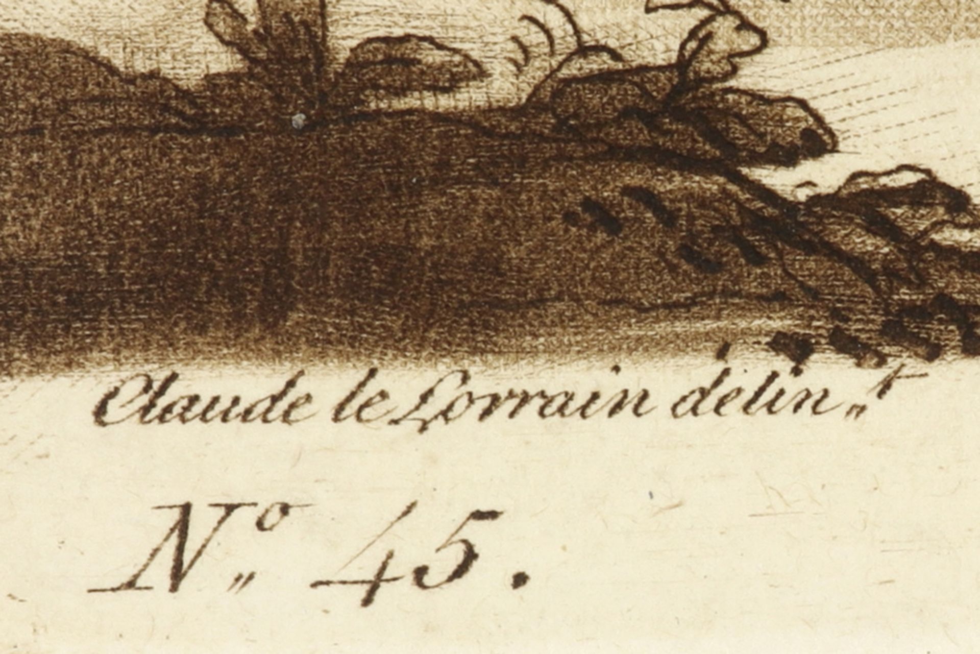 Richard Earlom etching after a painting by Claude le Lorrain dd 1774 || EARLOM RICHARD (1743 - 1822) - Bild 3 aus 3