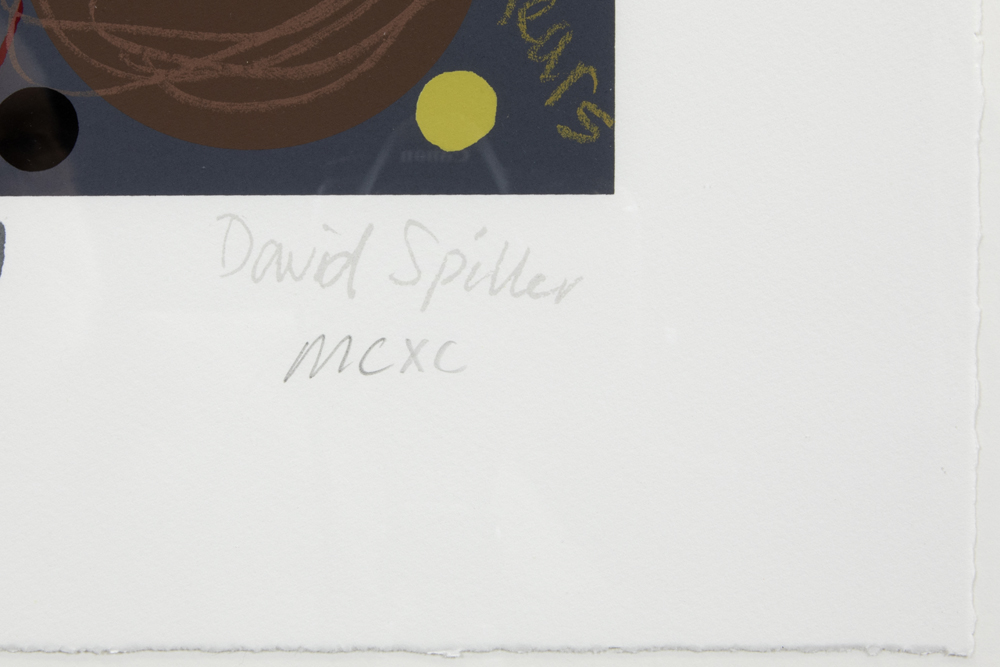 David Spiller plate signed pendant of screenprints with Mickey and Minnie with the monogram of the - Image 7 of 7