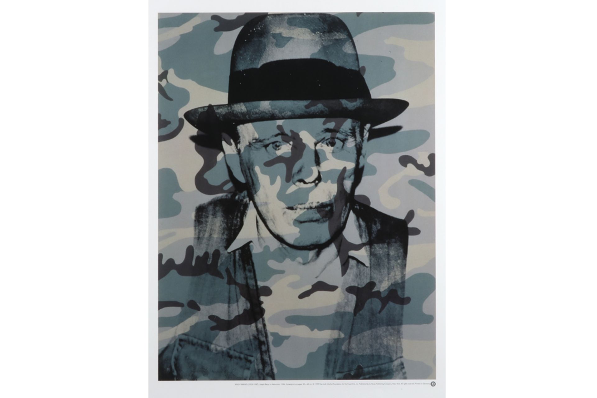 Andy Warhol"Joseph Beuys in memeriam" print, limited edition of 1999 || WARHOL ANDY (1930 - 1987)