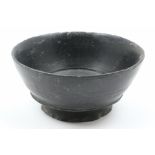 small Ancient Italian Etruscan "Bucchero" dish in black earthenware || OUD ITALIE - ETRUSKISCHE
