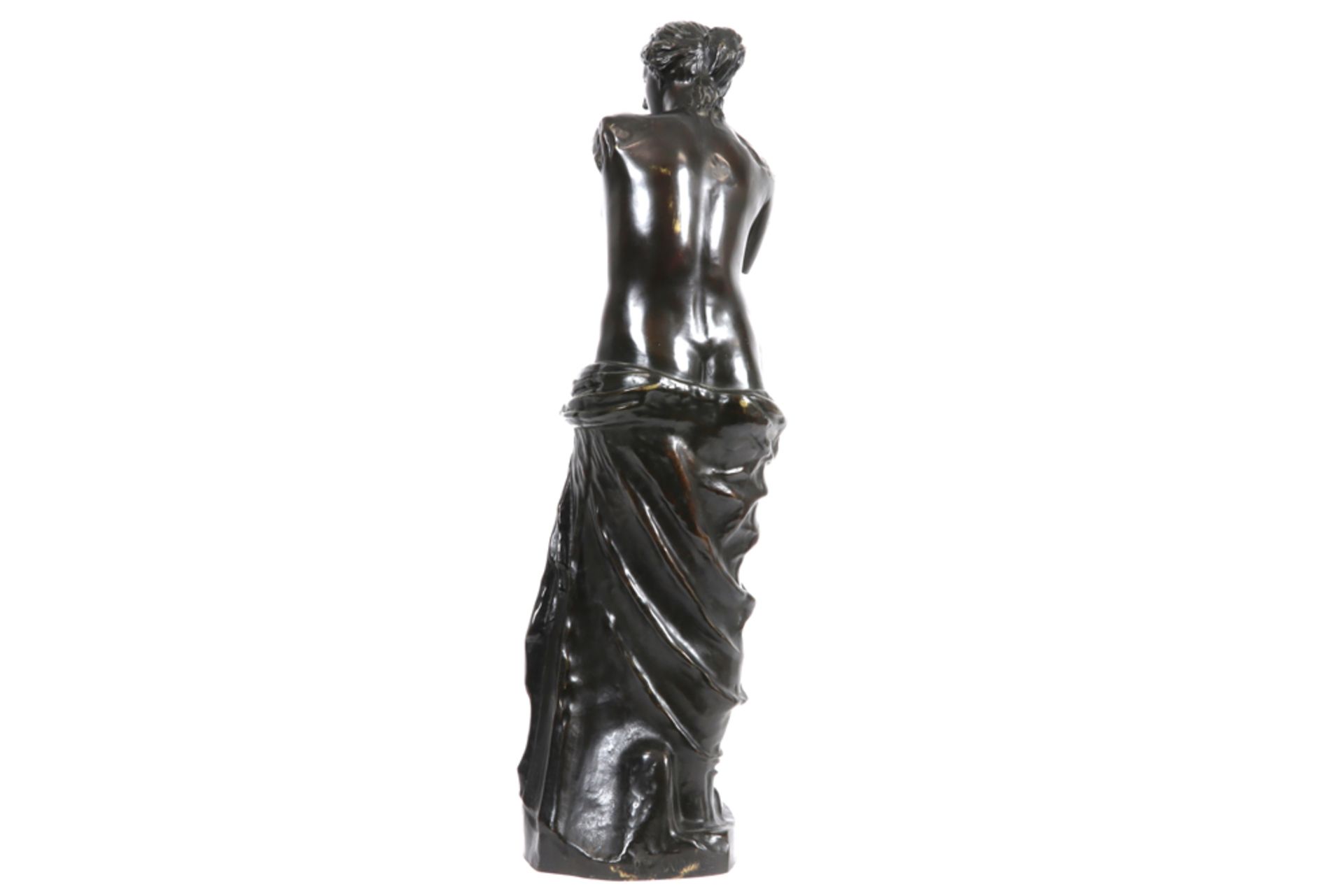 antique "Venus" sculpture in bronze signed Sauvage (= Charles Gabriel Lemire) || SAUVAGE - voor - Image 3 of 5