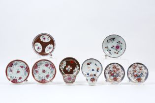 10 pieces of 18th Cent. Chinese porcelain with cups and saucers || Lot (10) achttiende eeuws Chinees