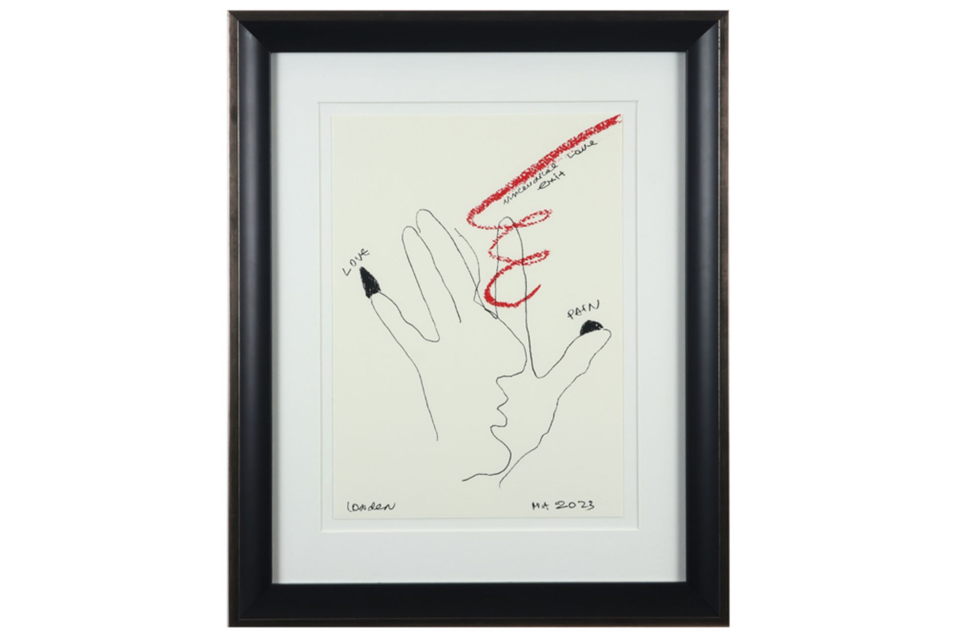 Marina Abramovic signed triptych with three screenprints - with certificate || ABRAMOVIC MARINA (° - Image 2 of 5