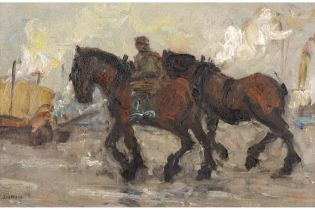 20th Cent. Belgian oil on canvas - signed Jos Mous || MOUS JOZEF (1896 - 1968) olieverfschilderij op