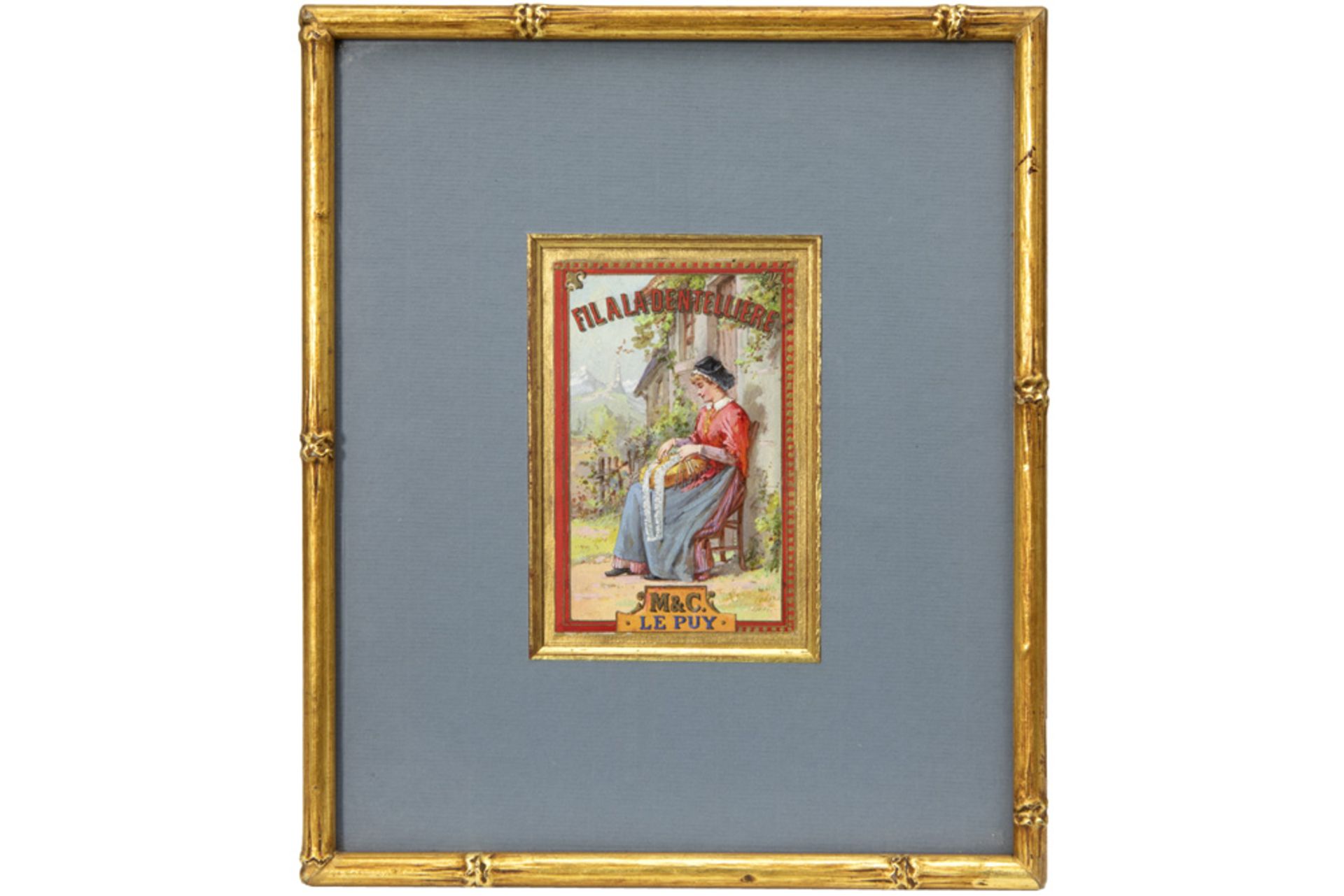 series of sixteen 19th Cent. publicity miniatures with gouache || Reeks van 16 originele negentiende - Bild 14 aus 17