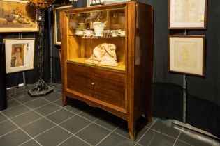 Belgian De Coene Art Deco display cabinet in rose-wood || DE COENE WERKHUIZEN KORTRIJK Art Deco-