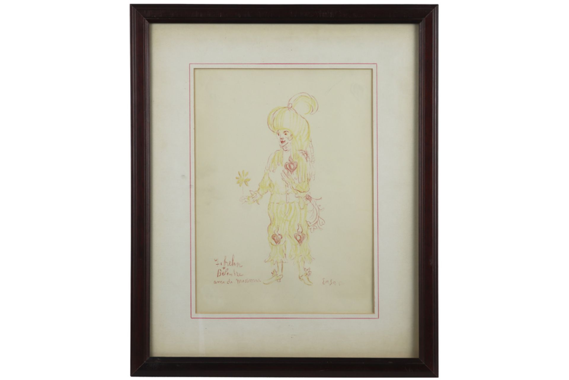 series of five lithographs printed in colours from "Gamme d'Amour dd 1911 - plate signed || ENSOR - Bild 2 aus 7