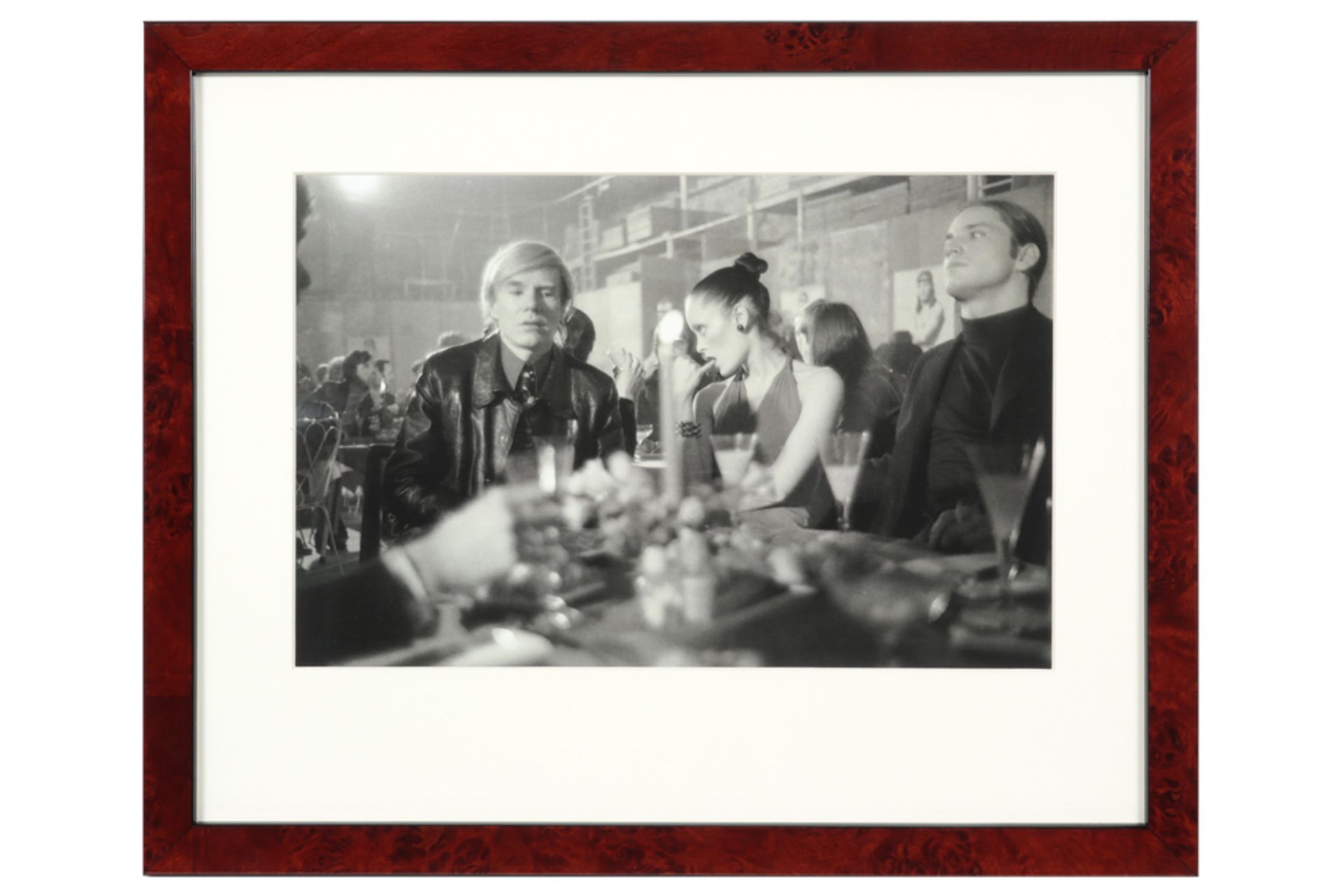 two photoprints in black and white of Andy Warhol || Twee fotoprints in zwart-wit met archiefbeelden - Bild 3 aus 3