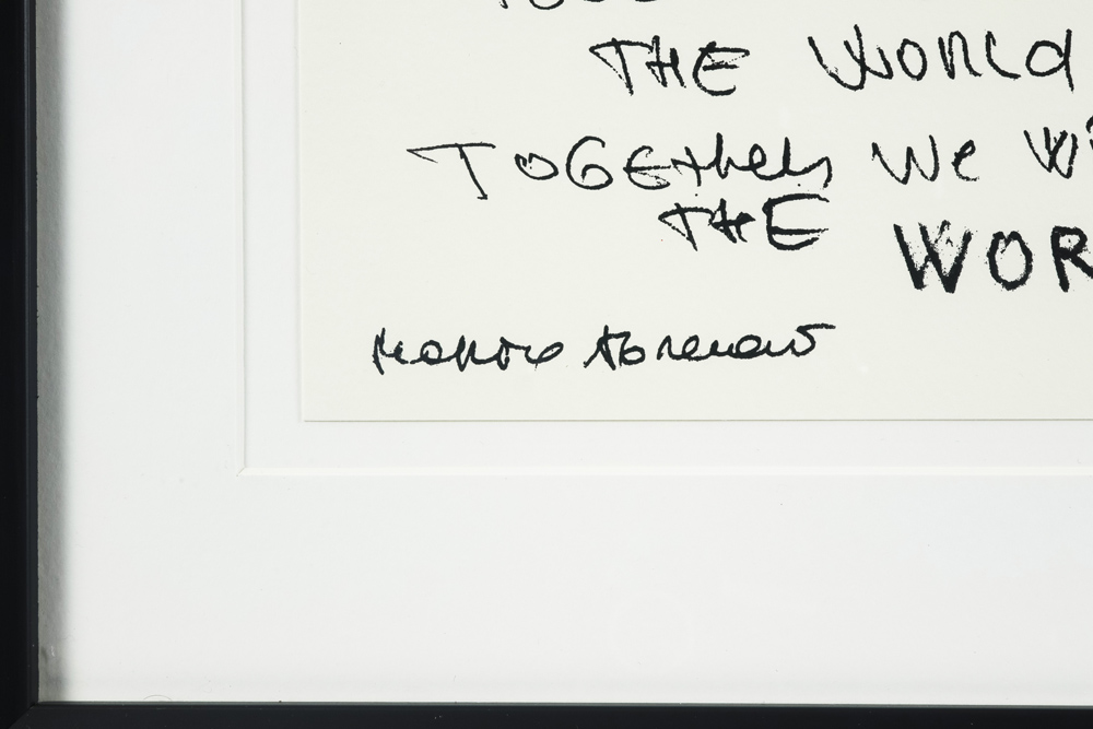 Marina Abramovic signed triptych with three screenprints - with certificate || ABRAMOVIC MARINA (° - Image 5 of 5