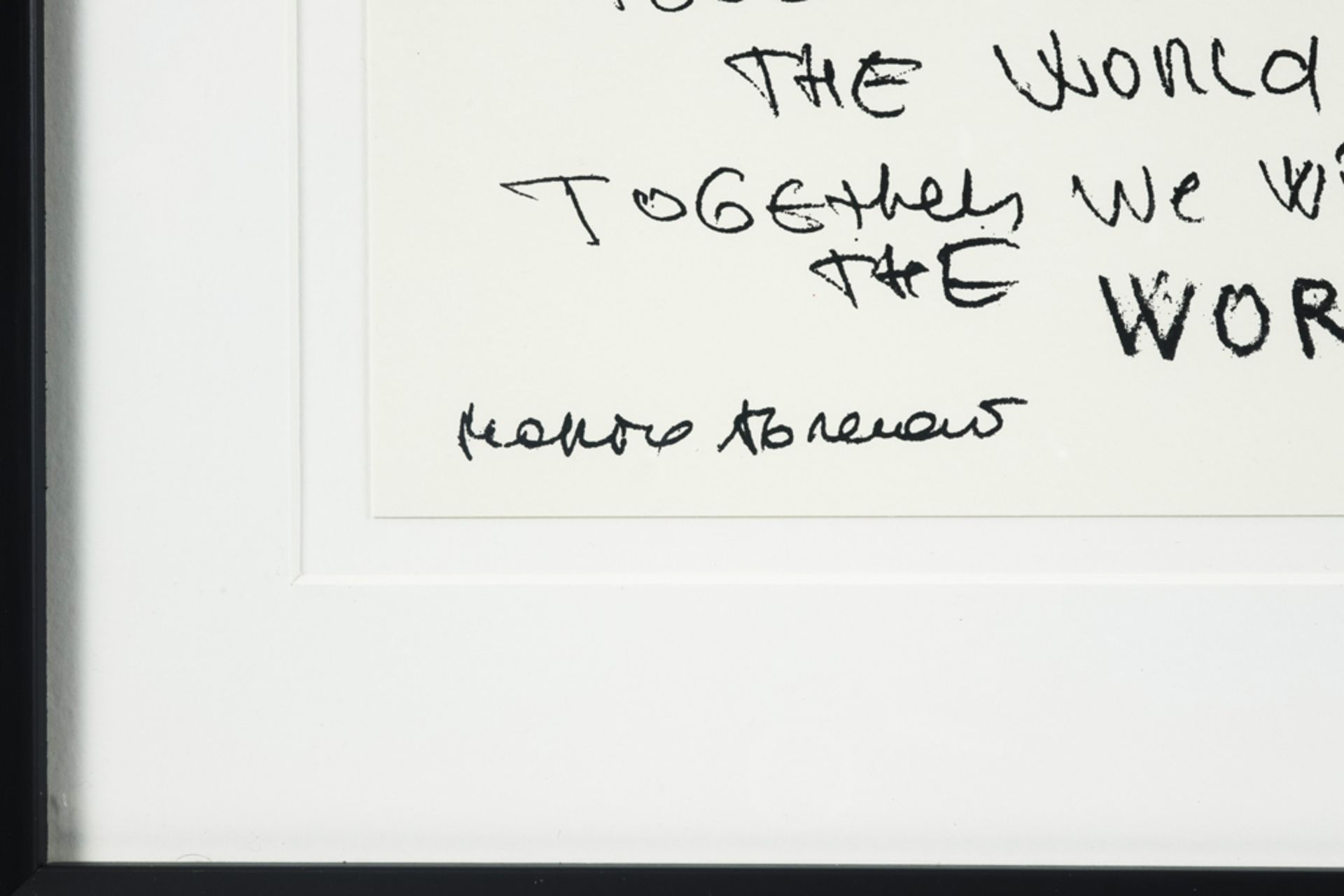 Marina Abramovic signed triptych with three screenprints - with certificate || ABRAMOVIC MARINA (° - Image 5 of 5