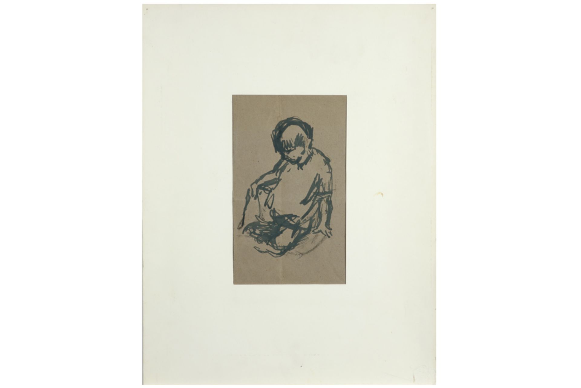 nine 20th Cent. Belgian drawings - with the monogram of Maurice Dupuis || DUPUIS MAURICE, - Bild 2 aus 11