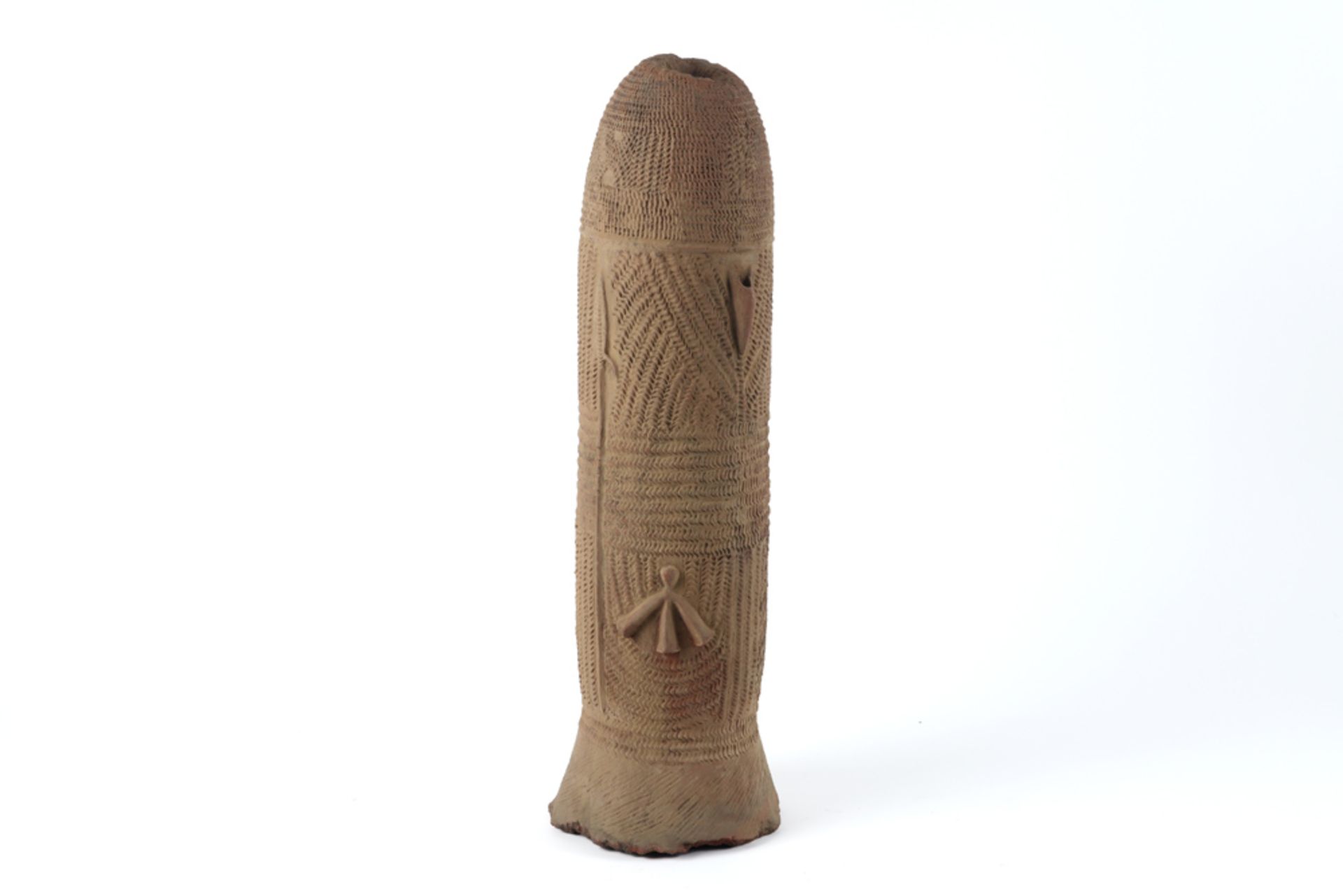 African Mali Bura Culture tomb vase in earthenware || AFRIKA - MALI - BURA CULTUUR (3° tot 13° EEUW)