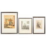 three prints by Belgian artists || Lot (3) grafiek waaronder een werk van Piet Gillis (1908 - 1995)