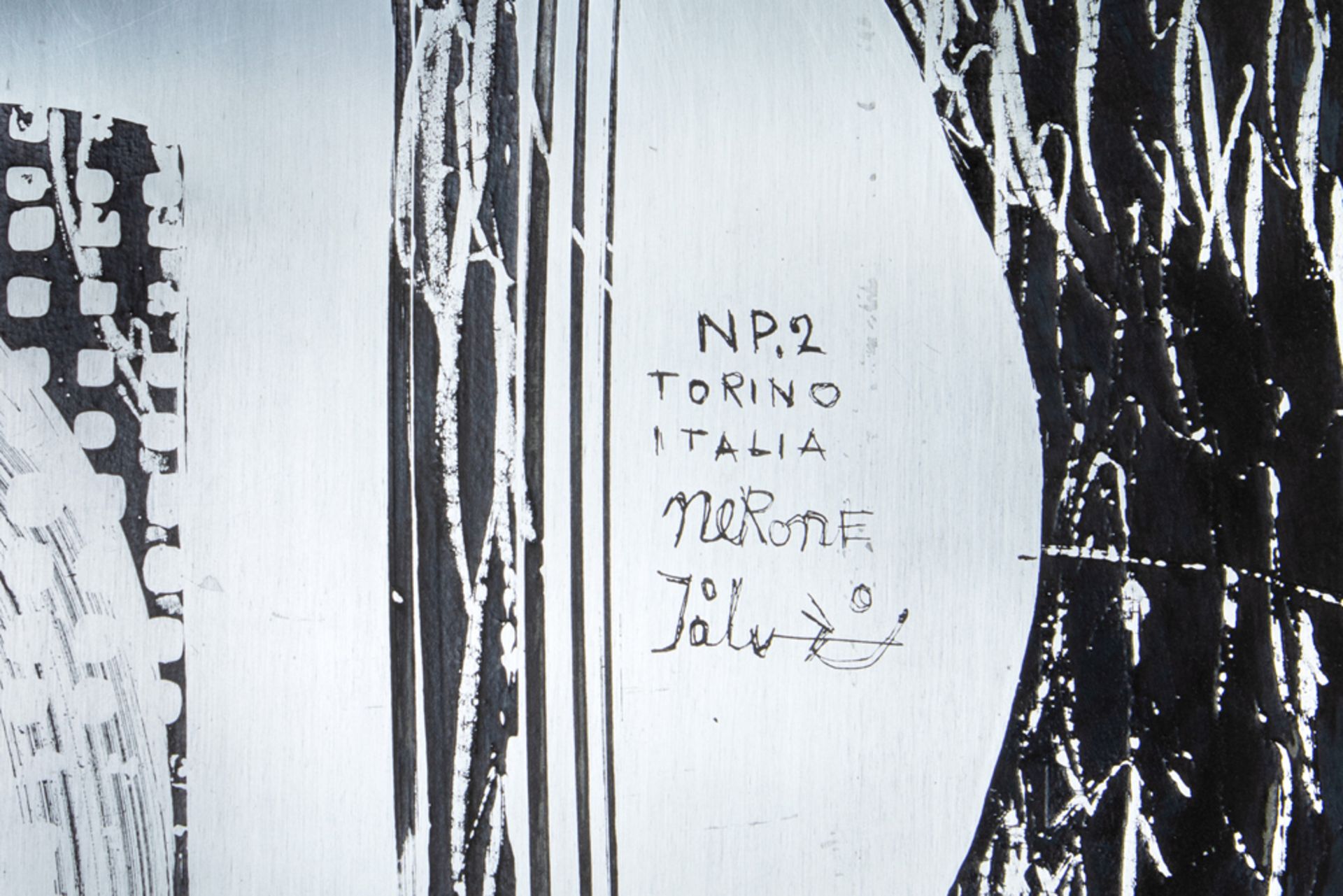20th Cent. Italian 'Grupo NP2' for Nerone & Patuzzi signed wallpanel/sculpture in metal - to be - Bild 2 aus 3