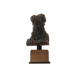 17th Cent. remain of a sculpture in wood of a bust || Restant van een zeventiende eeuwse houten