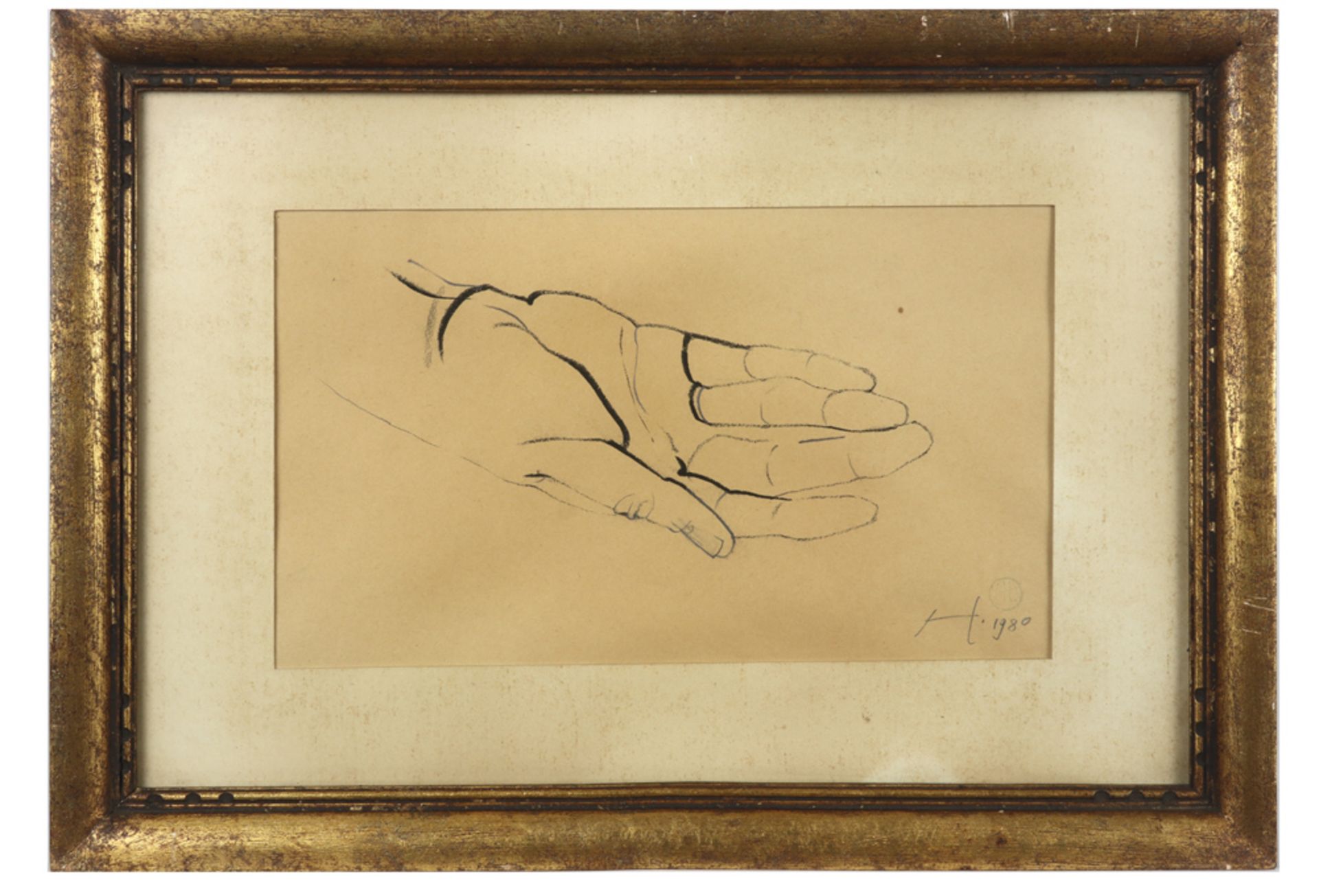 two framed works and several unframed works with hands as a theme || HEYENS HUGO (1942 - 1987) - Bild 2 aus 2